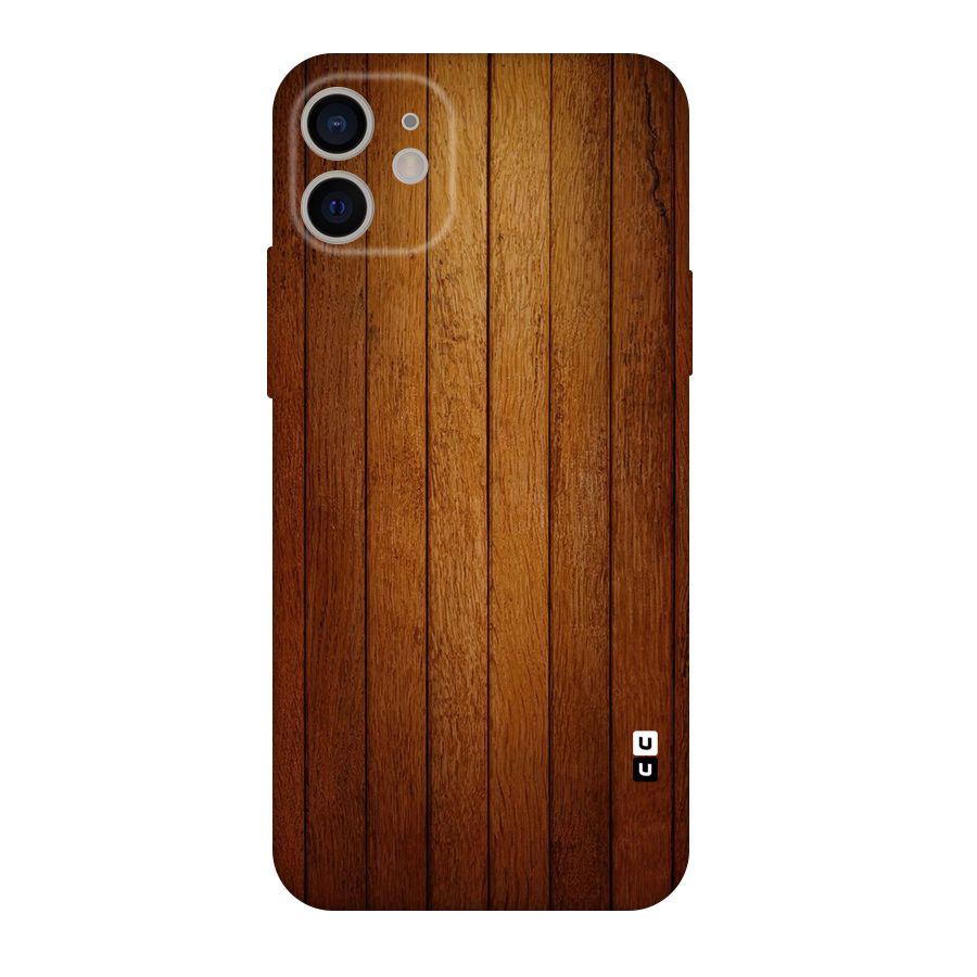 Brown Wood Design Original Polycarbonate Back Case for iPhone 11