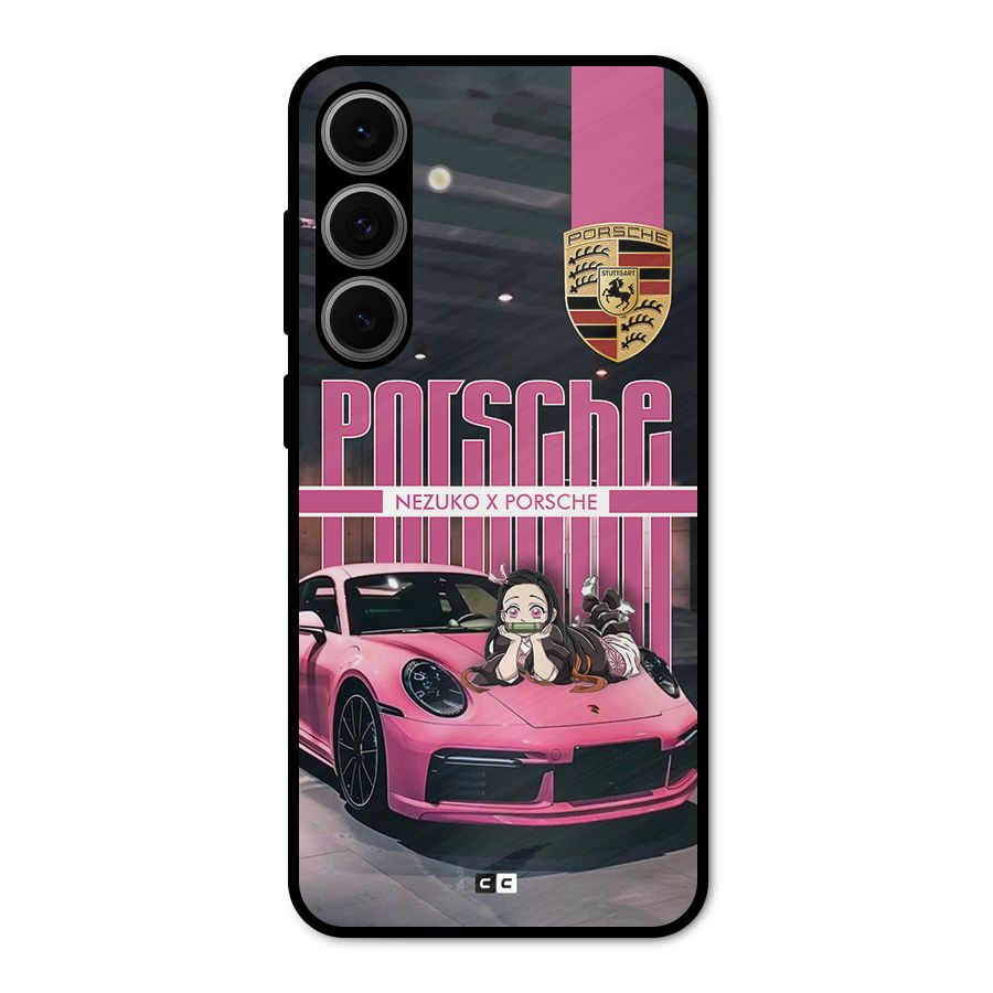 Bubble Race Car Metal Back Case for Galaxy S24 FE