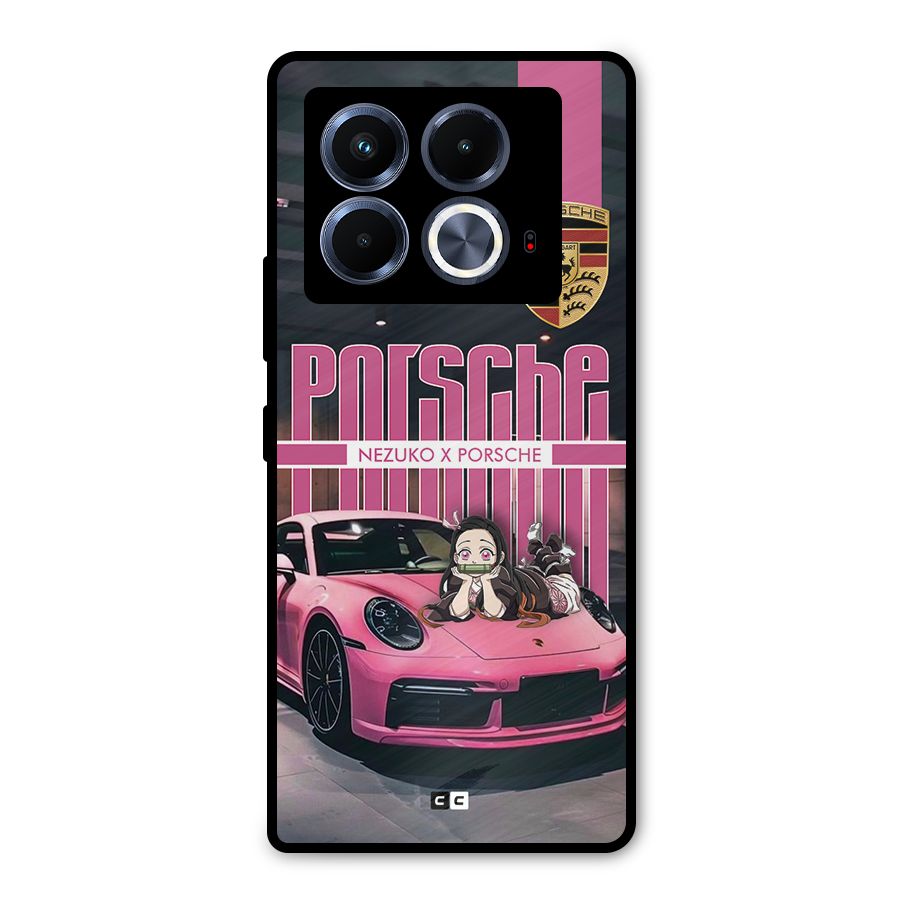 Bubble Race Car Metal Back Case for Infinix Note 40 5G