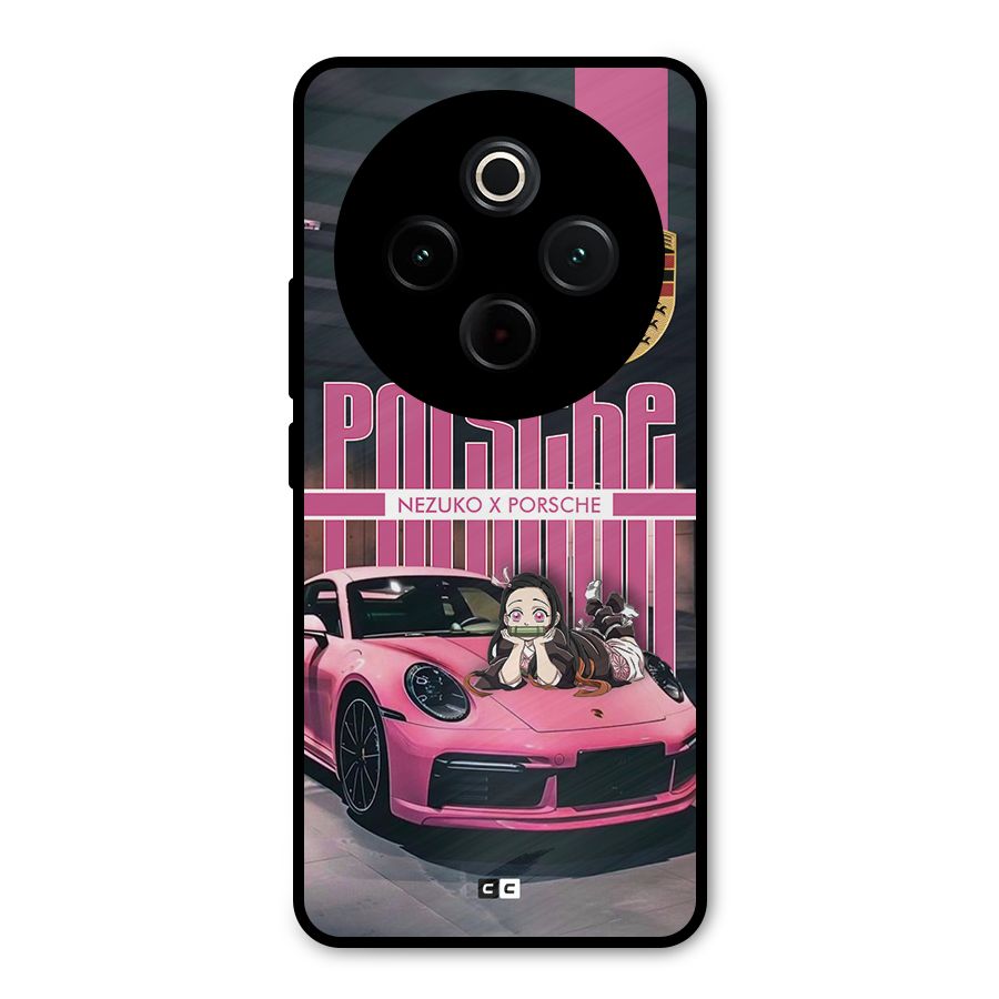 Bubble Race Car Metal Back Case for Vivo T4