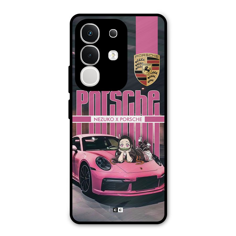 Bubble Race Car Metal Back Case for Vivo T4x