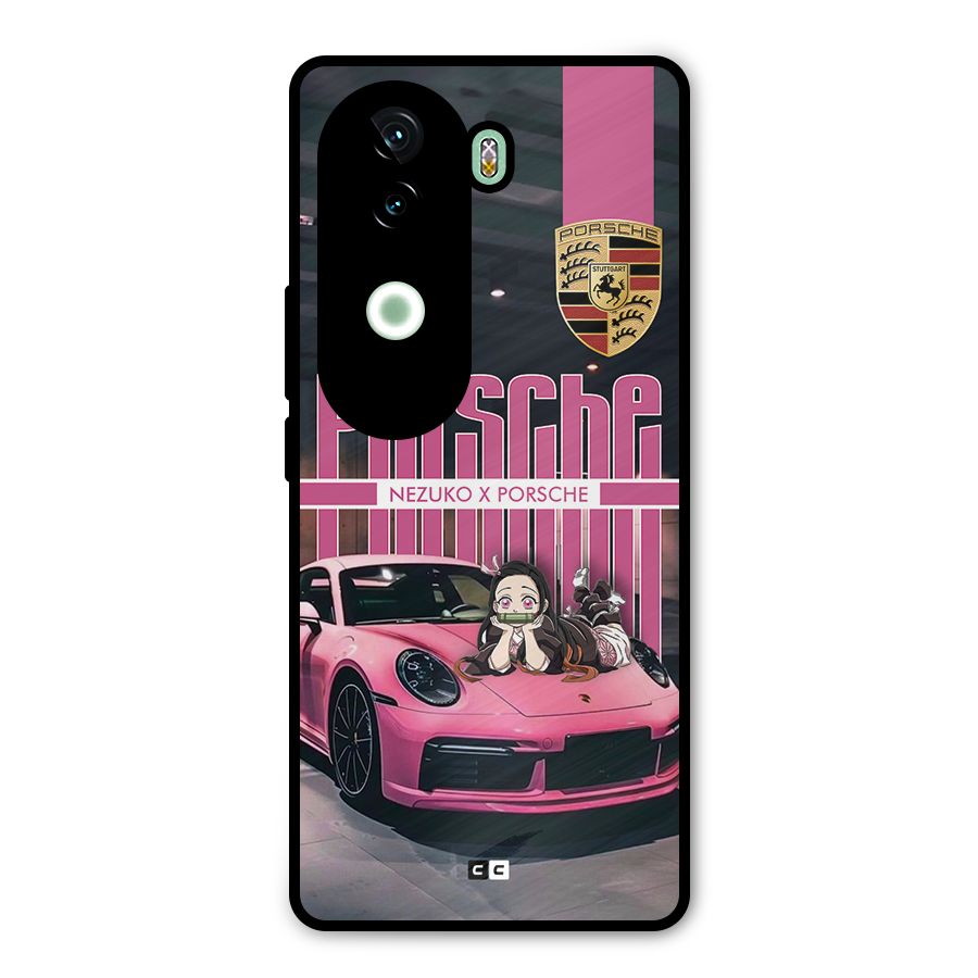 Bubble Race Car Metal Back Case for iQOO Z9s