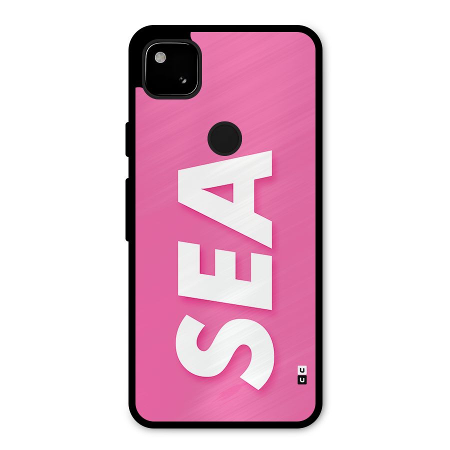 Bubble Sea Metal Back Case for Google Pixel 4a