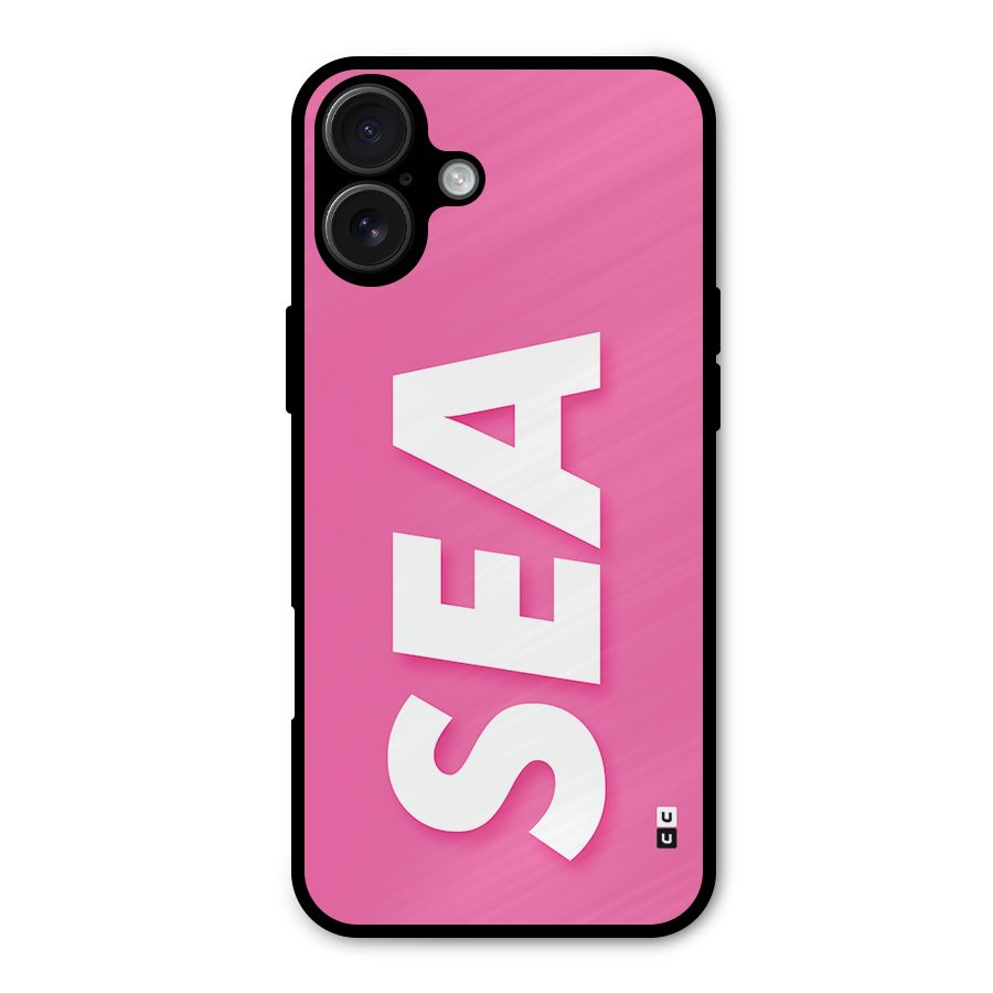 Bubble Sea Metal Back Case for iPhone 16 Plus