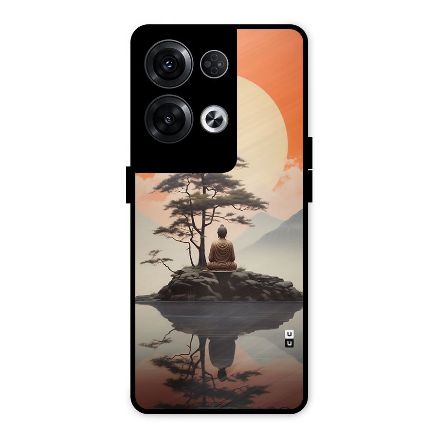Buddha Nature Metal Back Case for Oppo Reno8 Pro 5G