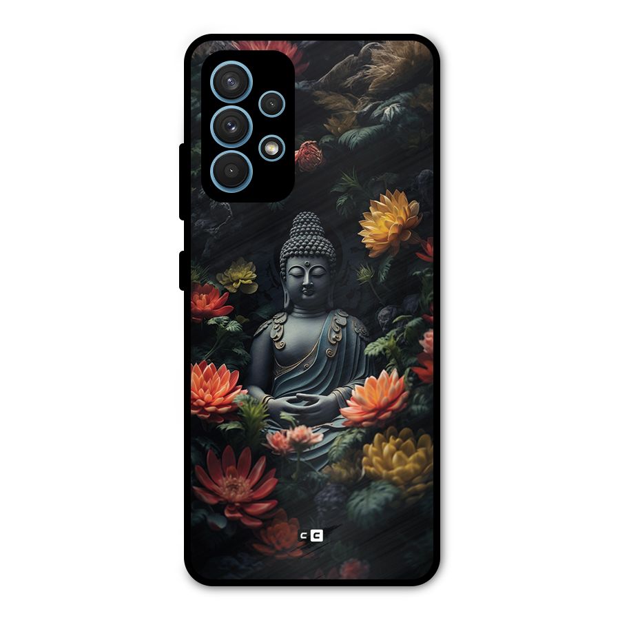 Buddha With Flower Metal Back Case for Galaxy A32