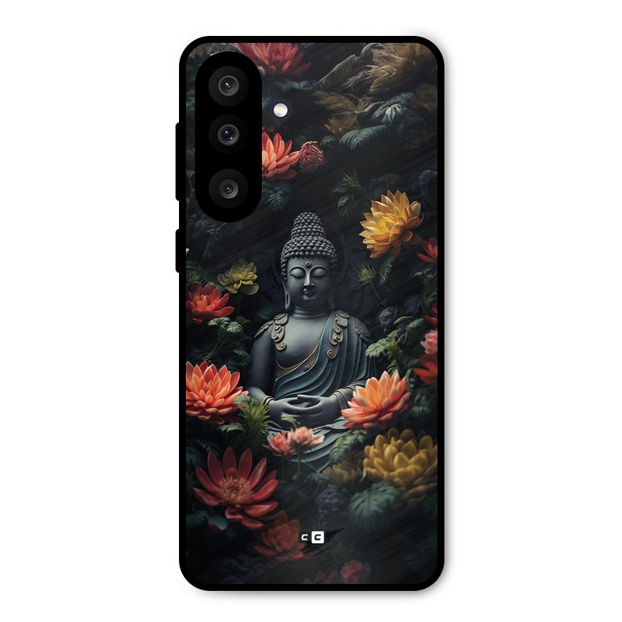 Buddha With Flower Metal Back Case for Galaxy M56