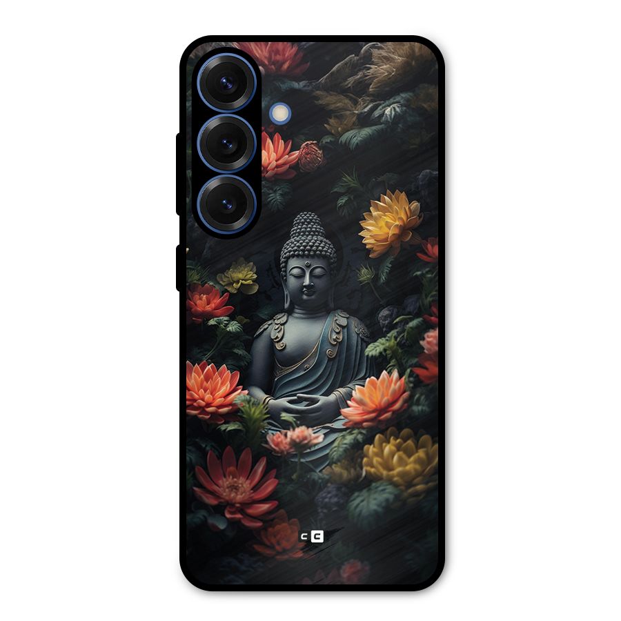 Buddha With Flower Metal Back Case for Galaxy S25