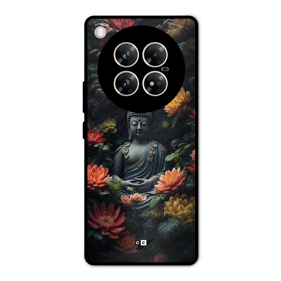 Buddha With Flower Metal Back Case for Infinix Zero 40 5G