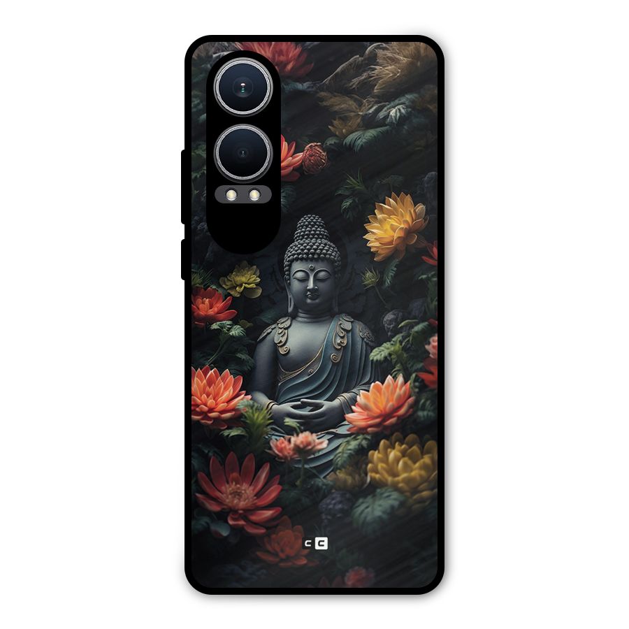 Buddha With Flower Metal Back Case for OnePlus Nord CE4 Lite