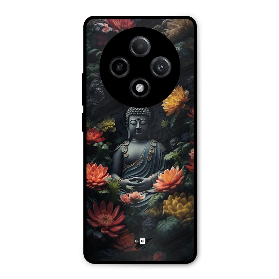 Buddha With Flower Metal Back Case for Oppo F27 Pro Plus