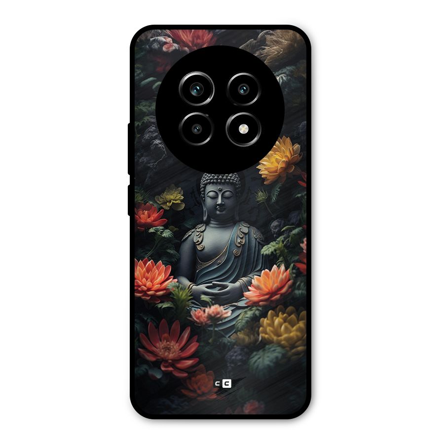 Buddha With Flower Metal Back Case for Realme 13 Pro