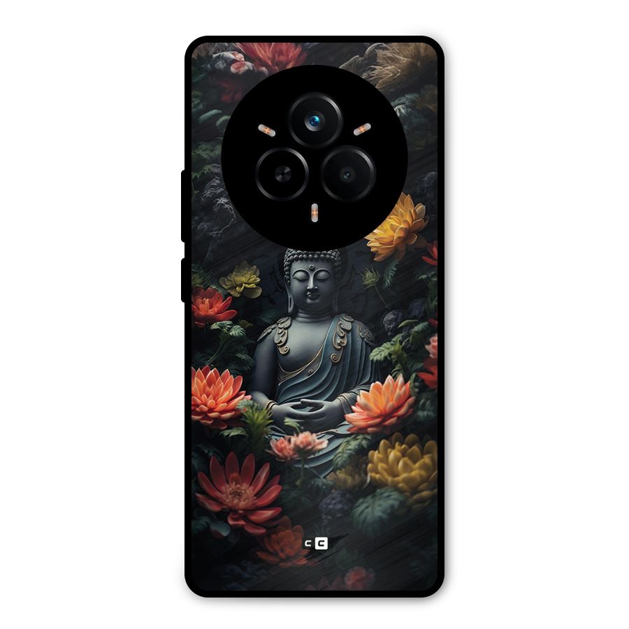 Buddha With Flower Metal Back Case for Realme 14 Pro Plus
