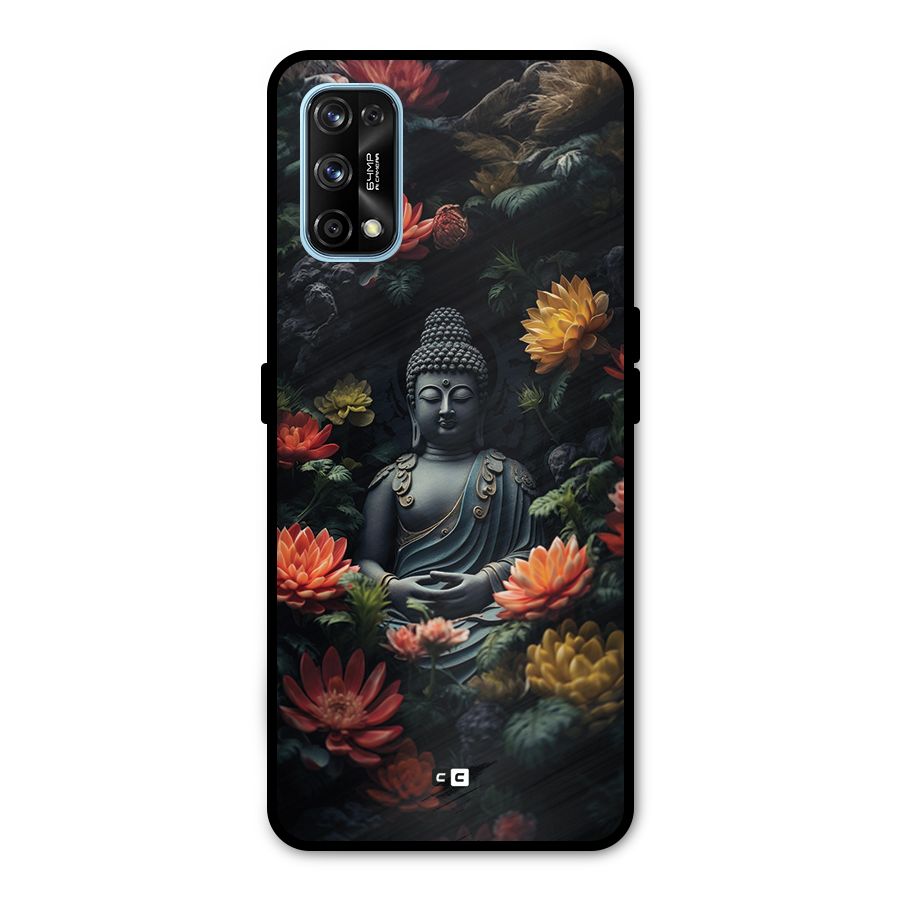 Buddha With Flower Metal Back Case for Realme 7 Pro