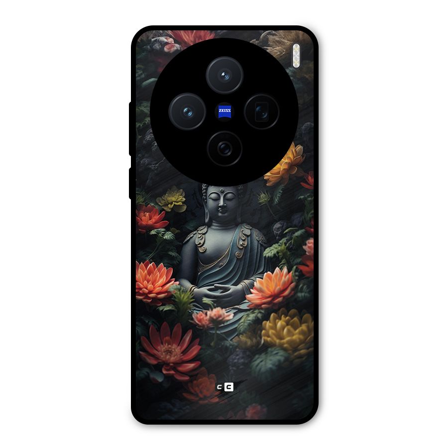 Buddha With Flower Metal Back Case for Vivo X200