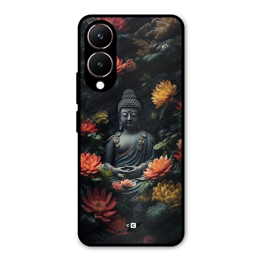 Buddha With Flower Metal Back Case for Vivo Y28