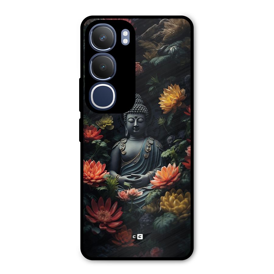 Buddha With Flower Metal Back Case for Vivo Y29