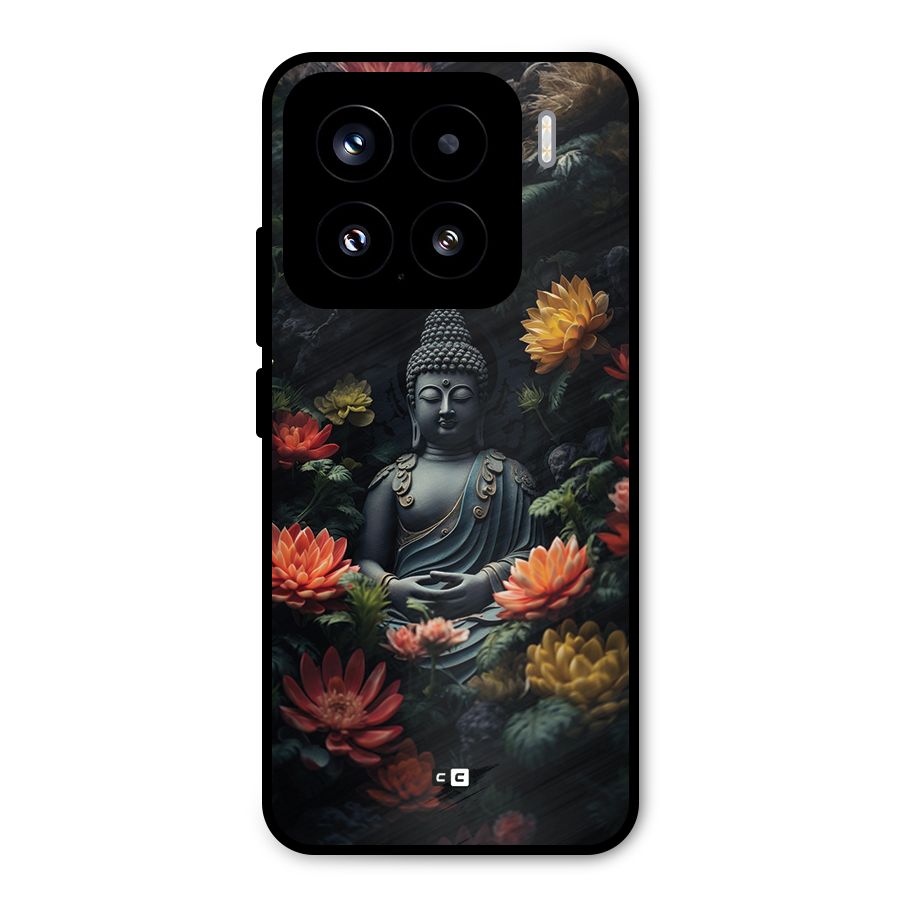 Buddha With Flower Metal Back Case for Xiaomi 15