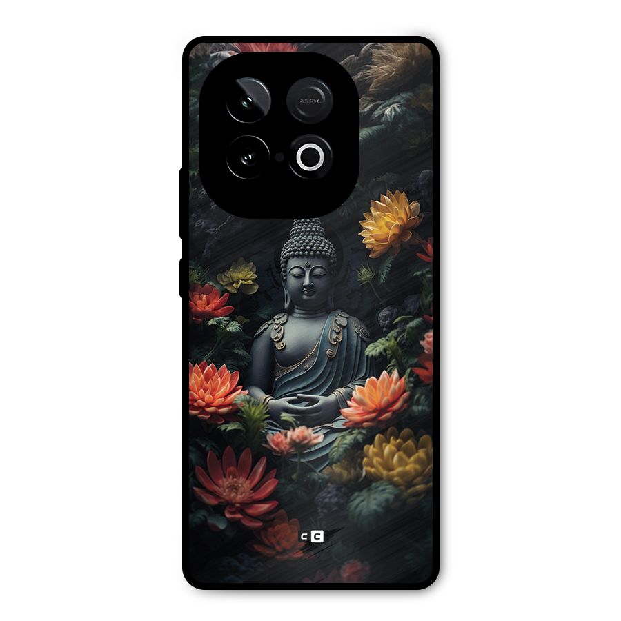 Buddha With Flower Metal Back Case for iQOO Neo 10