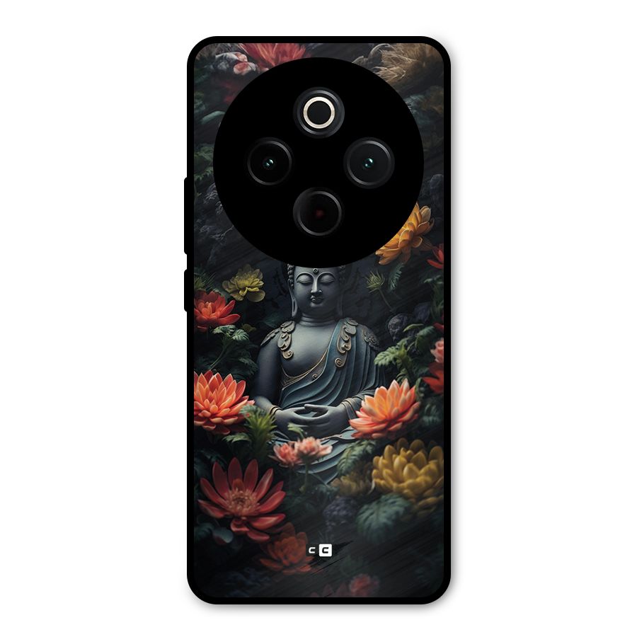 Buddha With Flower Metal Back Case for iQOO Z10