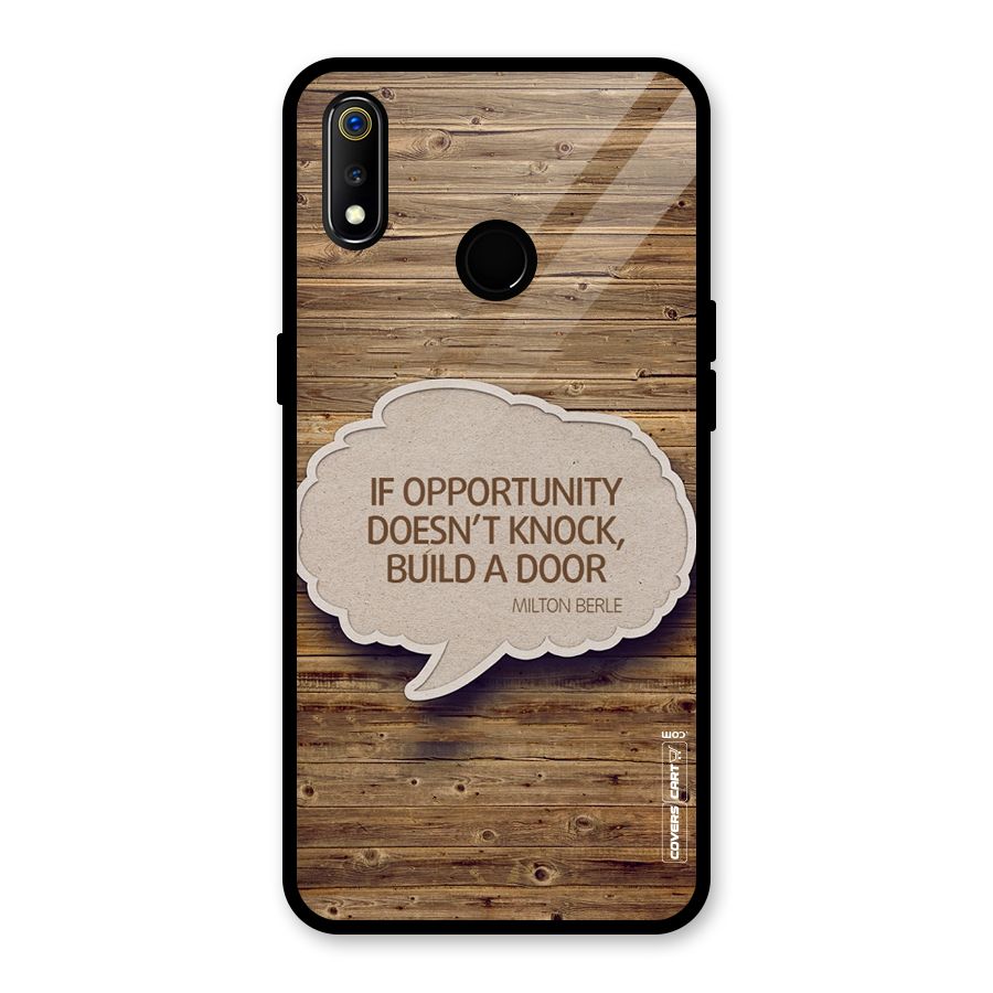 Build Your Door Glass Back Case for Realme 3i
