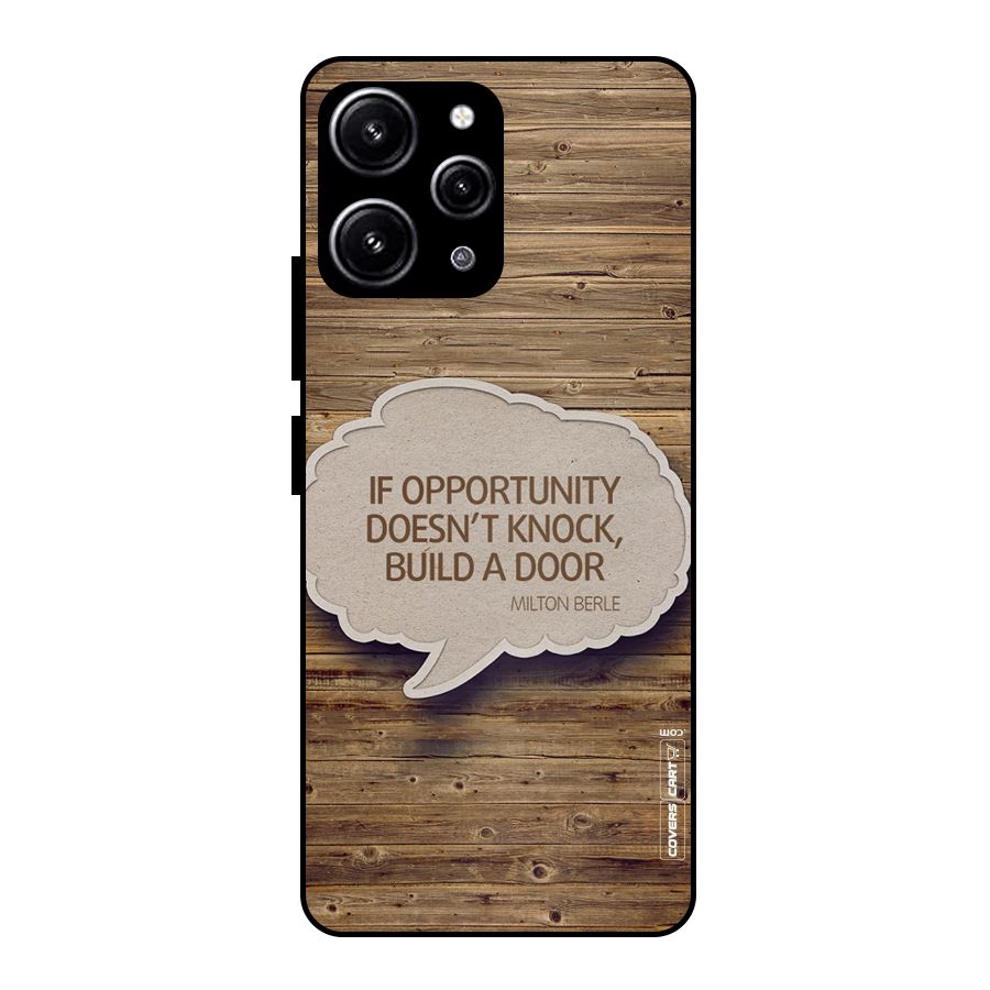 Build Your Door Glass Back Case for Redmi 12 4G