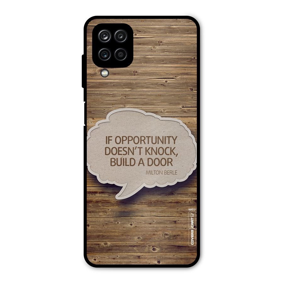 Build Your Door Metal Back Case for Galaxy A12