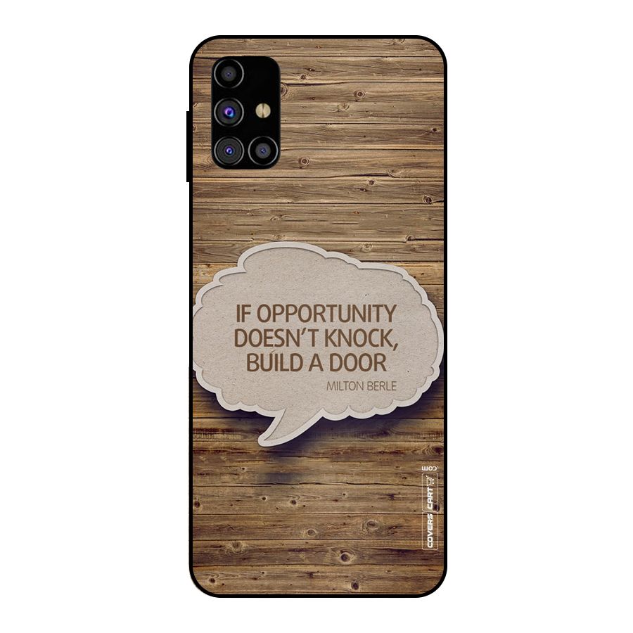 Build Your Door Metal Back Case for Galaxy M31s