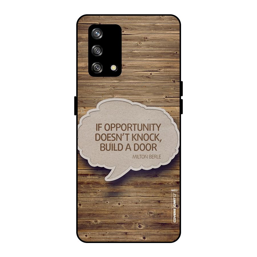 Build Your Door Metal Back Case for Oppo F19