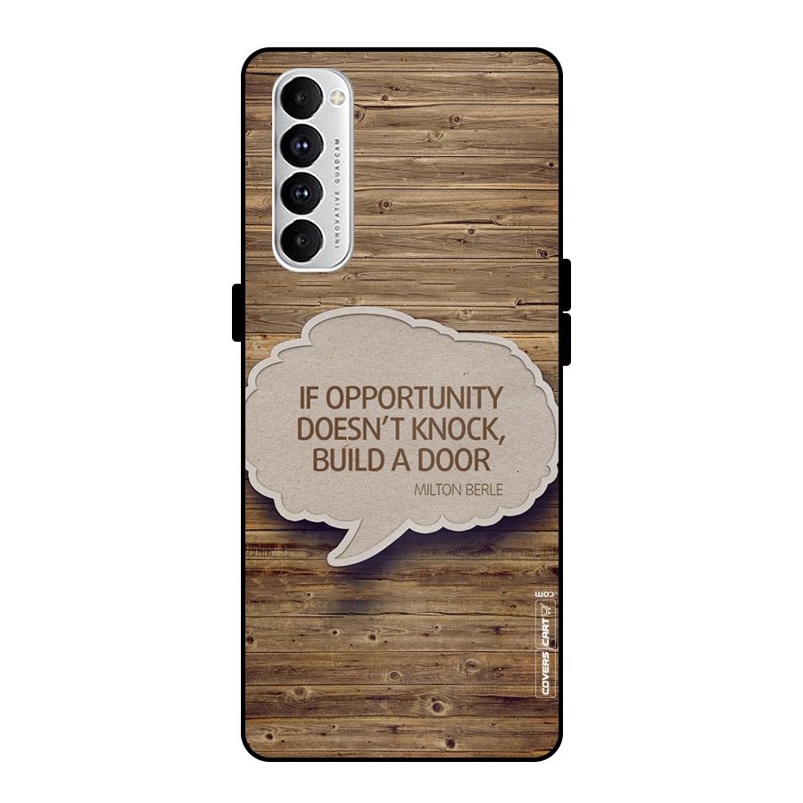 Build Your Door Metal Back Case for Oppo Reno4 Pro
