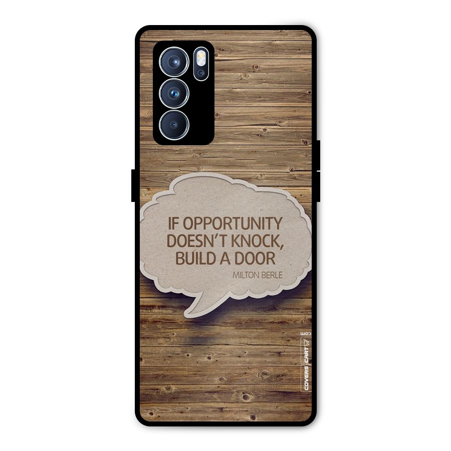 Build Your Door Metal Back Case for Oppo Reno6 Pro 5G