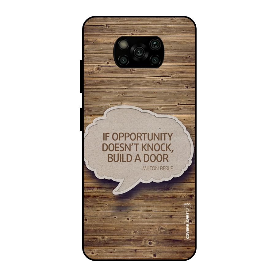 Build Your Door Metal Back Case for Poco X3