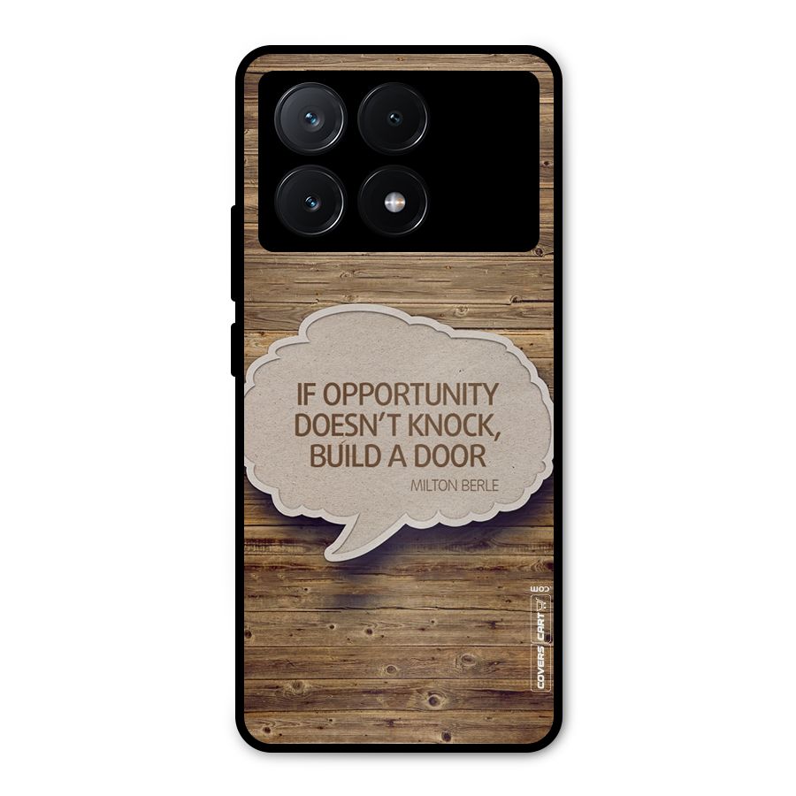 Build Your Door Metal Back Case for Poco X6 Pro