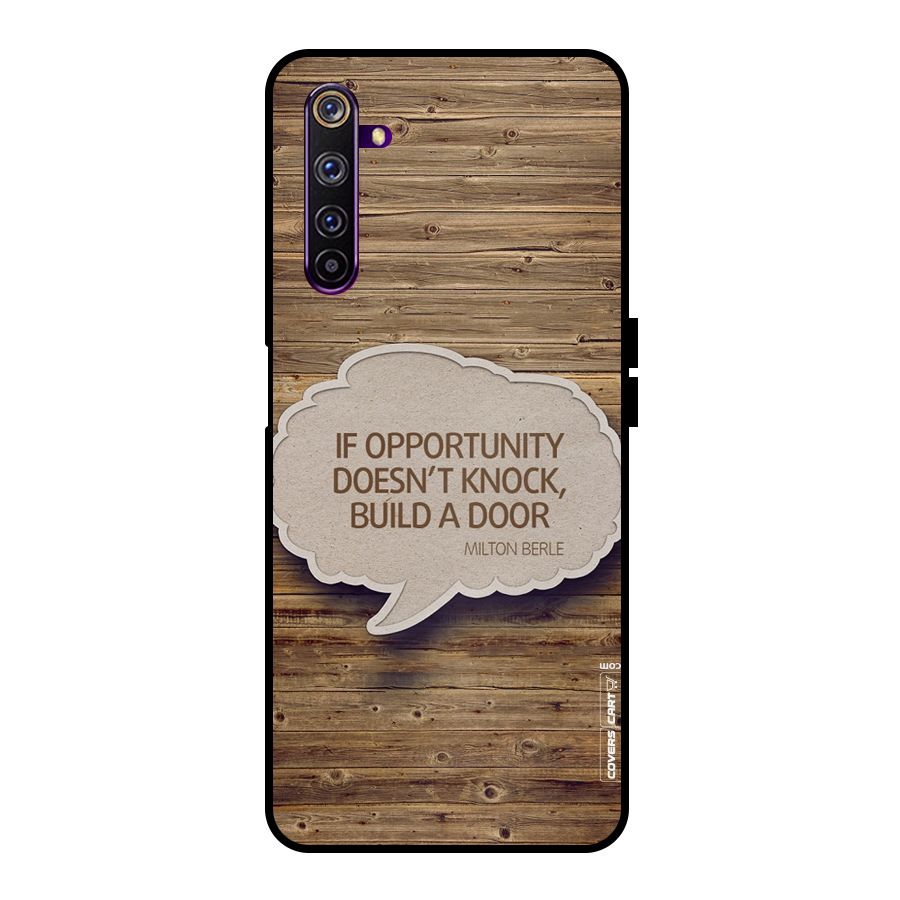 Build Your Door Metal Back Case for Realme 6 Pro