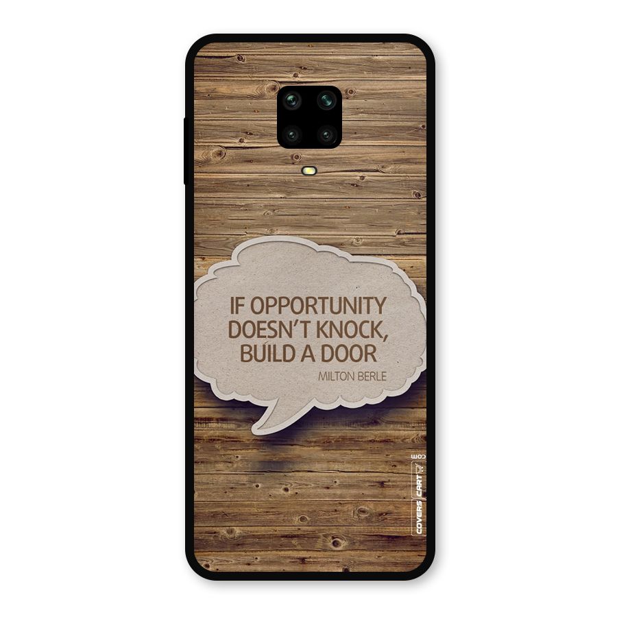 Build Your Door Metal Back Case for Redmi Note 10 Lite