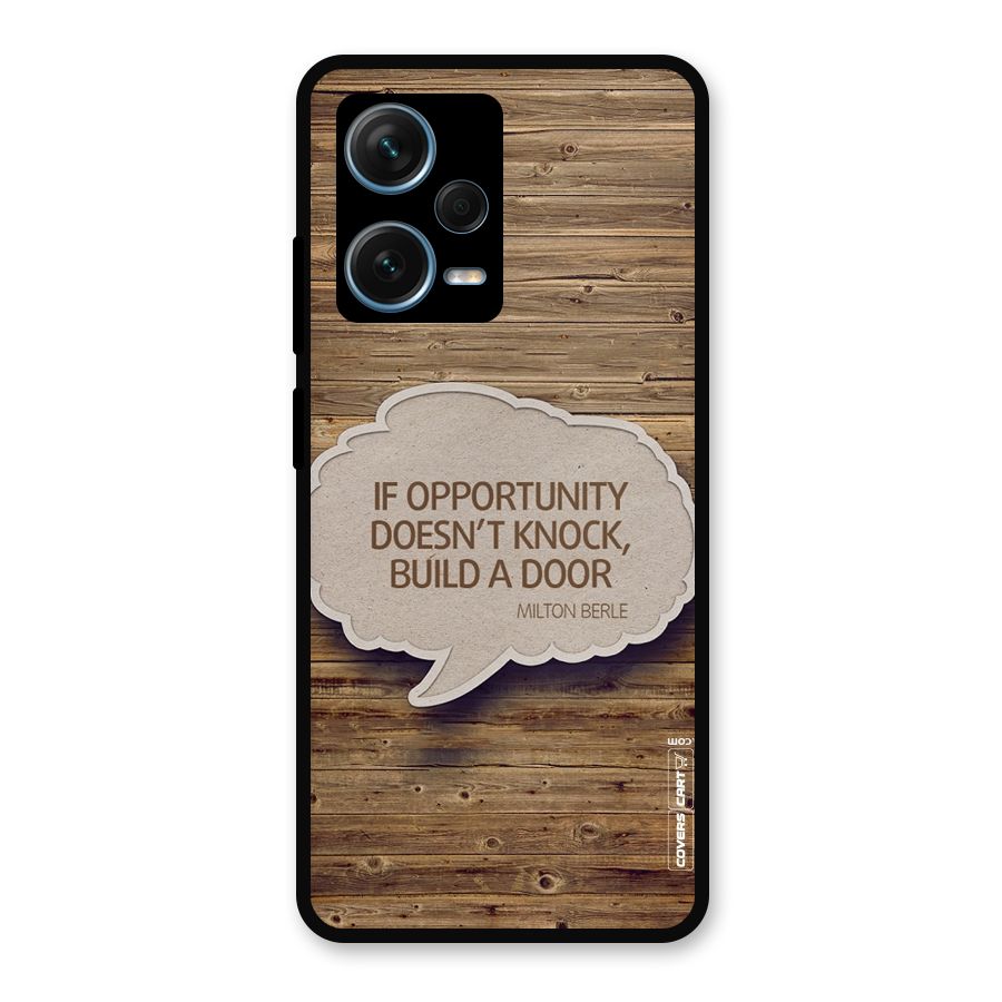 Build Your Door Metal Back Case for Redmi Note 12 Pro Plus 5G