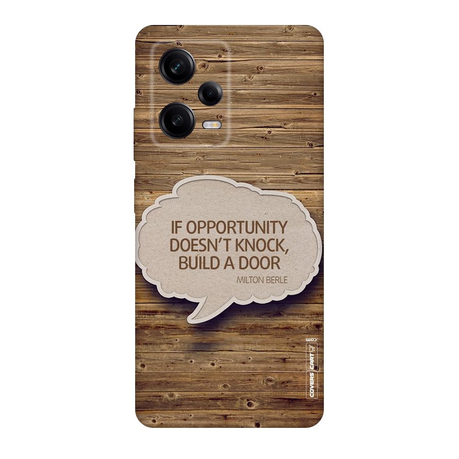 Build Your Door Original Polycarbonate Back Case for Redmi Note 12 Pro
