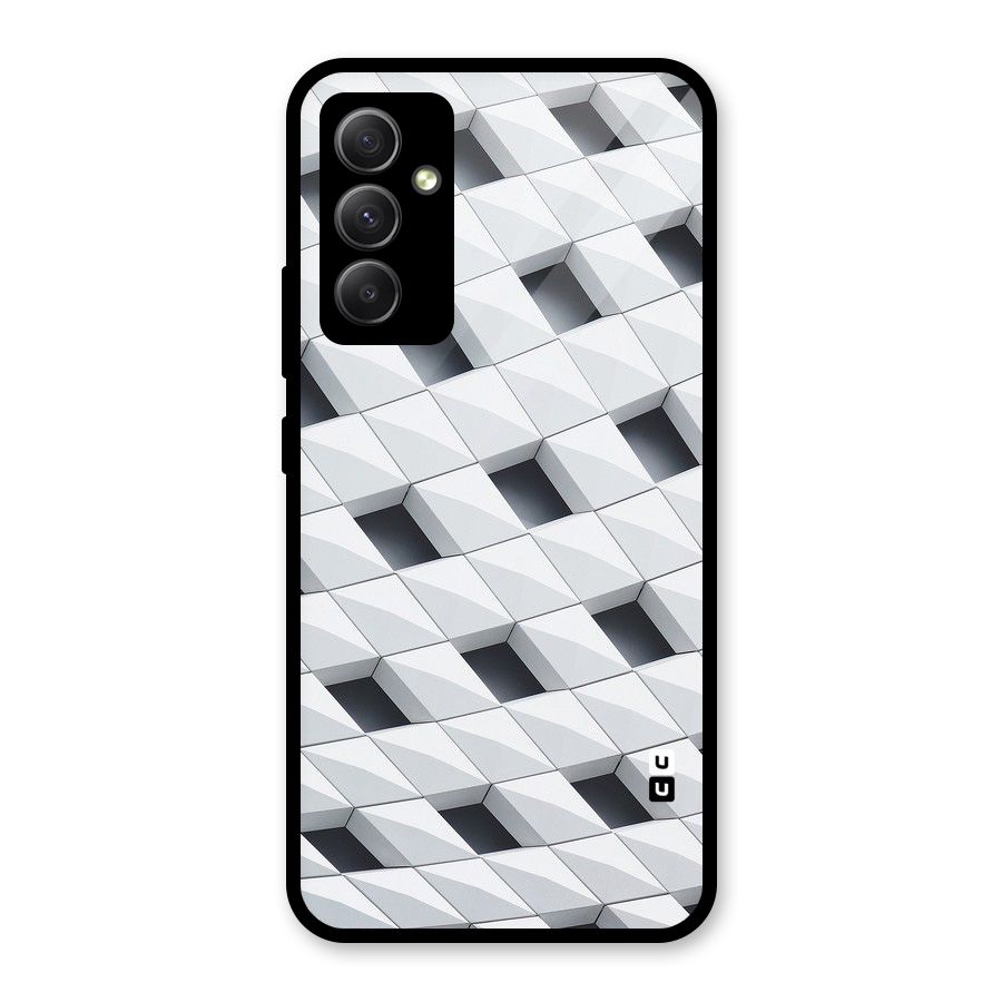 Building Pattern Glass Back Case for Galaxy A34