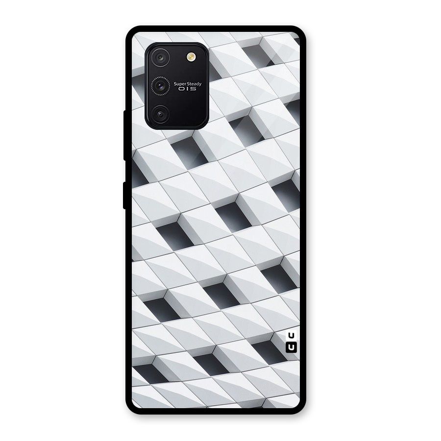 Building Pattern Glass Back Case for Galaxy S10 Lite
