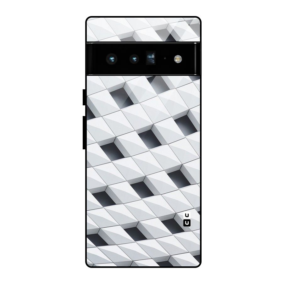Building Pattern Glass Back Case for Google Pixel 6 Pro