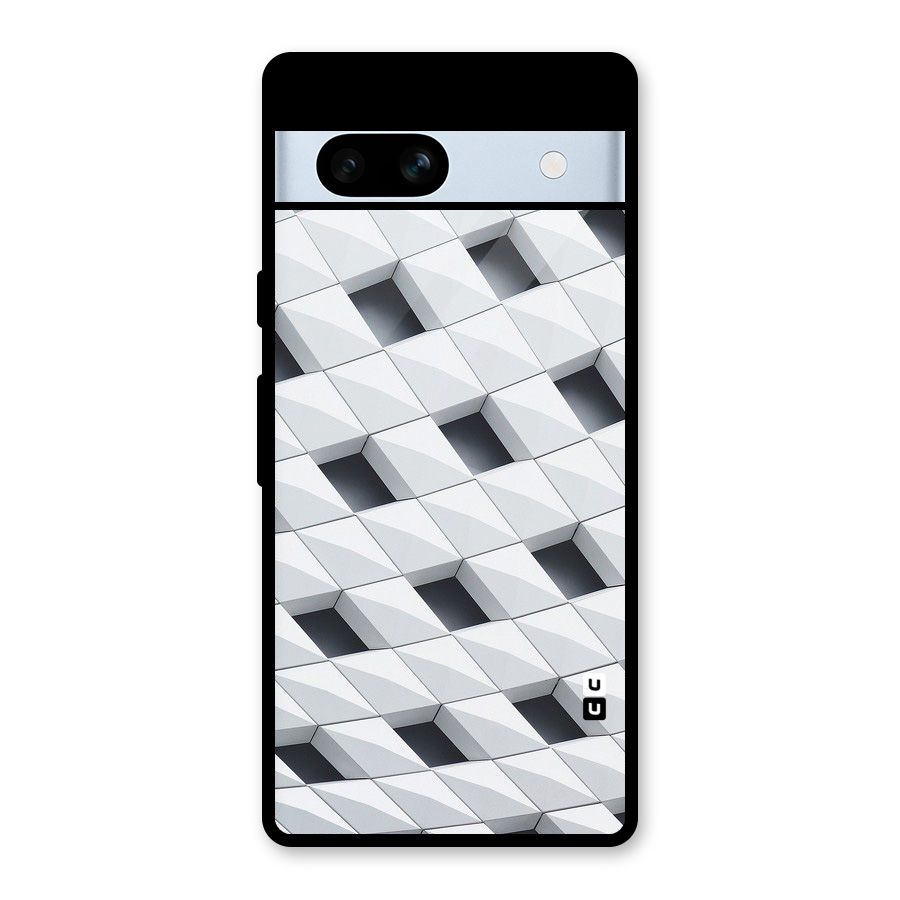 Building Pattern Glass Back Case for Google Pixel 7a
