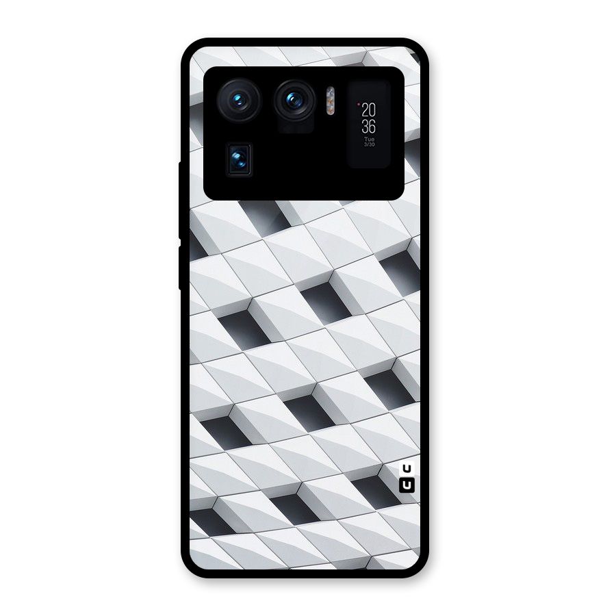 Building Pattern Glass Back Case for Mi 11 Ultra