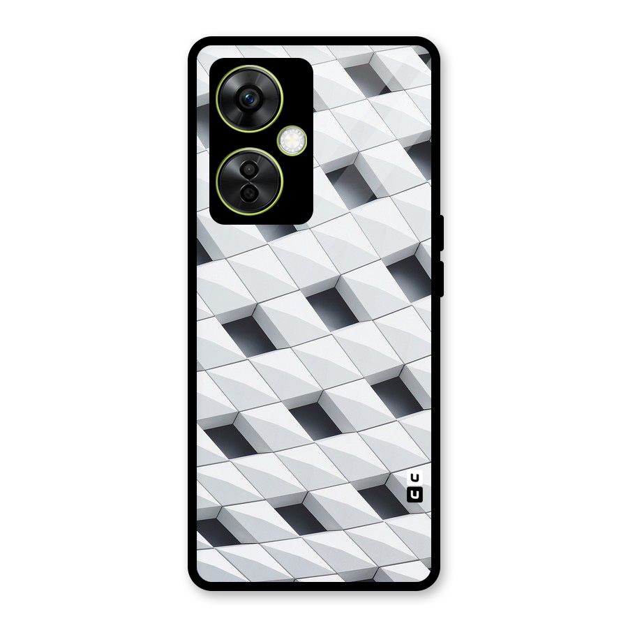 Building Pattern Glass Back Case for OnePlus Nord CE 3 Lite