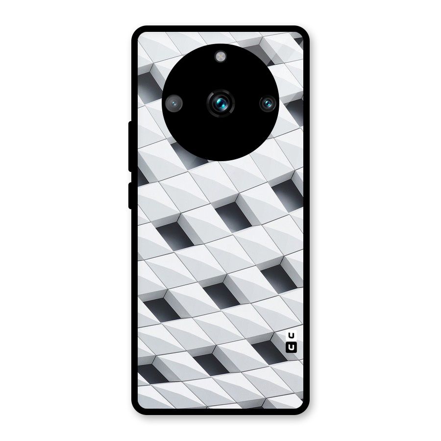 Building Pattern Glass Back Case for Realme 11 Pro