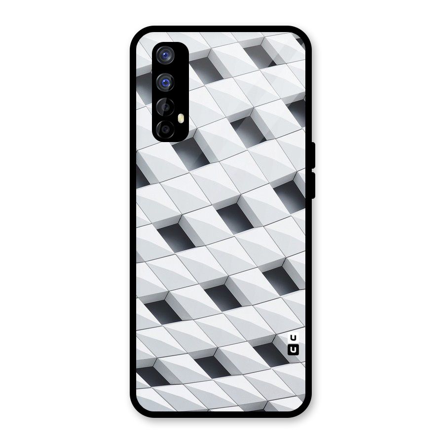 Building Pattern Glass Back Case for Realme 7