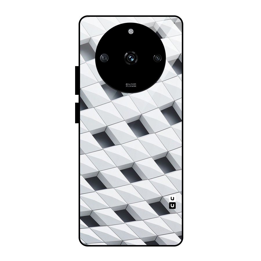 Building Pattern Glass Back Case for Realme Narzo 60 5G