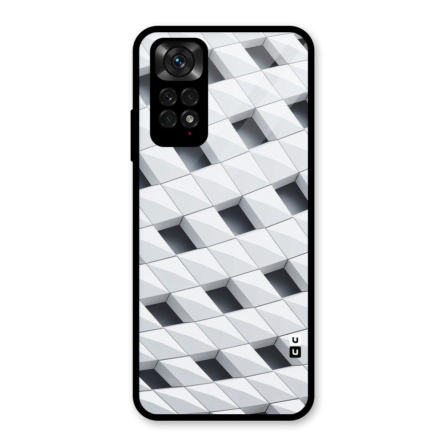 Building Pattern Glass Back Case for Redmi Note 11S