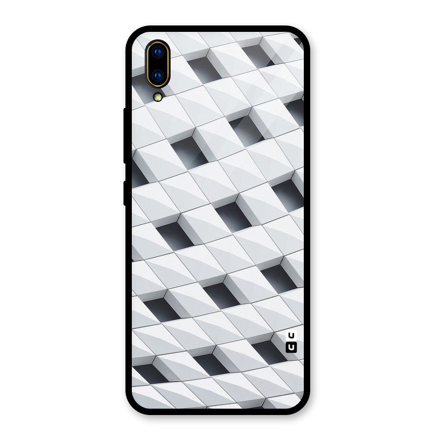 Building Pattern Glass Back Case for Vivo V11 Pro