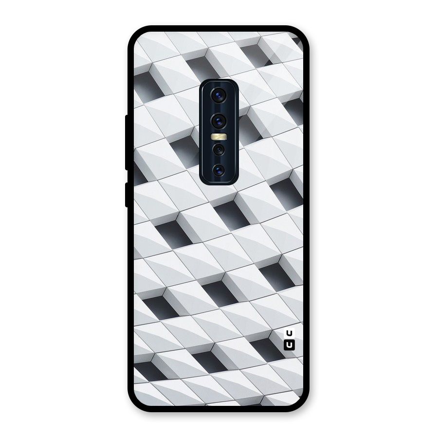 Building Pattern Glass Back Case for Vivo V17 Pro