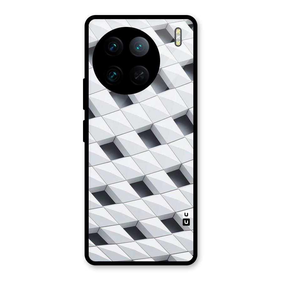Building Pattern Glass Back Case for Vivo X90 Pro